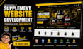 build research peptide and supplement ecommerce website