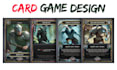 design a print ready card game template for board and tcg games