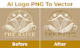 do ai generated logo to professional vector