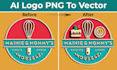 do ai generated logo to professional vector