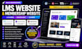 build lms website ultimate membership memberpress wordpress elementor website
