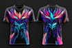 design sublimation jersey mockup and print ready pattern