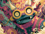create amazing psychedelic , trippy , weed , alien design