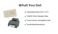 design professional, premium, and double sided business cards