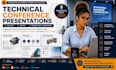 design engineering presentation, technical powerpoint, industrial proposal
