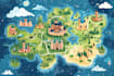 illustrate a creative vector map