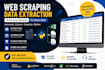do python web scraping and data extraction from any website