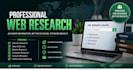 do web research, internet research, data collection and market research