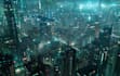 do cyberpunk futuristic city art