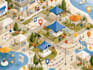 design vector maps, event maps, fantasy festival maps