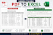 do accurate data entry excel PDF to word copy paste and google sheets