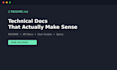 write clear technical documentation and readme files
