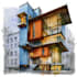 render architecture and interior concept in watercolor