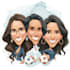 draw artistic cartoon caricatures