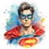 design an amazing superhero pop art