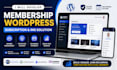 develop membership website wordpress membership subscription website ims website