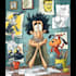 draw cartoon style illustration