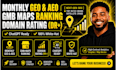do website monthly GEO aeo gmb ranking and SEO services