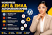 setup wordpress API zapier email automation mailpoet zoho newsletter integration