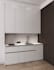 design a modern custom kitchen with technical drawings