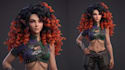 design stylized 3d game character model and texture
