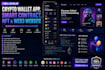 develop crypto wallet app, smart contract, nft web3 website