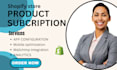 setup shopify subscription appstle subscription seal recharge kaching loop app