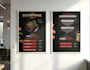 design restaurant menu, food menu, cafe menu
