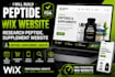 build peptide wix website, research peptide, supplement website