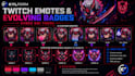design custom twitch emotes and evolving badges