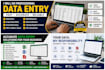 do accurate data entry, excel, copy paste and PDF conversion
