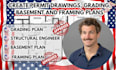 do permit drawing plan, grading plan, basement plan, framing plan, permit plan