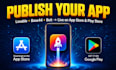 publish your lovable base44 bolt app to play store and app store