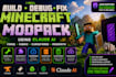 build debug fix minecraft modpack using claude ai forge fabric curseforge