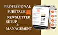 setup substack account substack newsletter post substack publication management