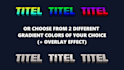 create custom minecraft style text titles