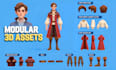 create 3d game assets props for unity and unreal engine