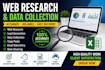 do web research, lead generation, and data collection