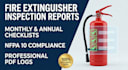 prepare fire extinguisher inspection and compliance reports