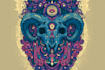 create psychedelic illustration, trippy art