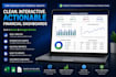 create a professional excel financial dashboard