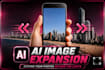 remove background, objects and expand your image with ai