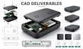3d cad consumer electronics enclosure with dfm and manufacturing files
