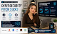 design cybersecurity presentation, IT security slides and saas security deck