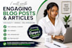 engaging blog and article post