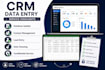 do CRM data entry, database update and data management