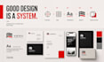 create a clean swiss style brand identity