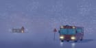 create atmospheric winter and snow environment concept art