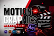 create professional motion graphics ads for brands