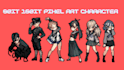 create 8bit 16bit pixel art character sprite sheet animation rpg 2d game assets